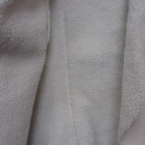 Reitman's Iridescent Ivory Faux Suede Sherpa Lined Raw Edge Vest Size 16 - Picture 5 of 11